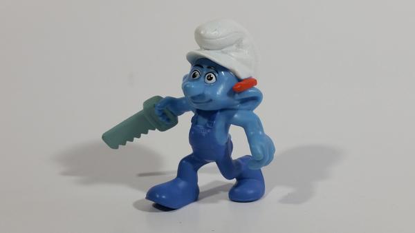 Smurf Holding Pencil Figure